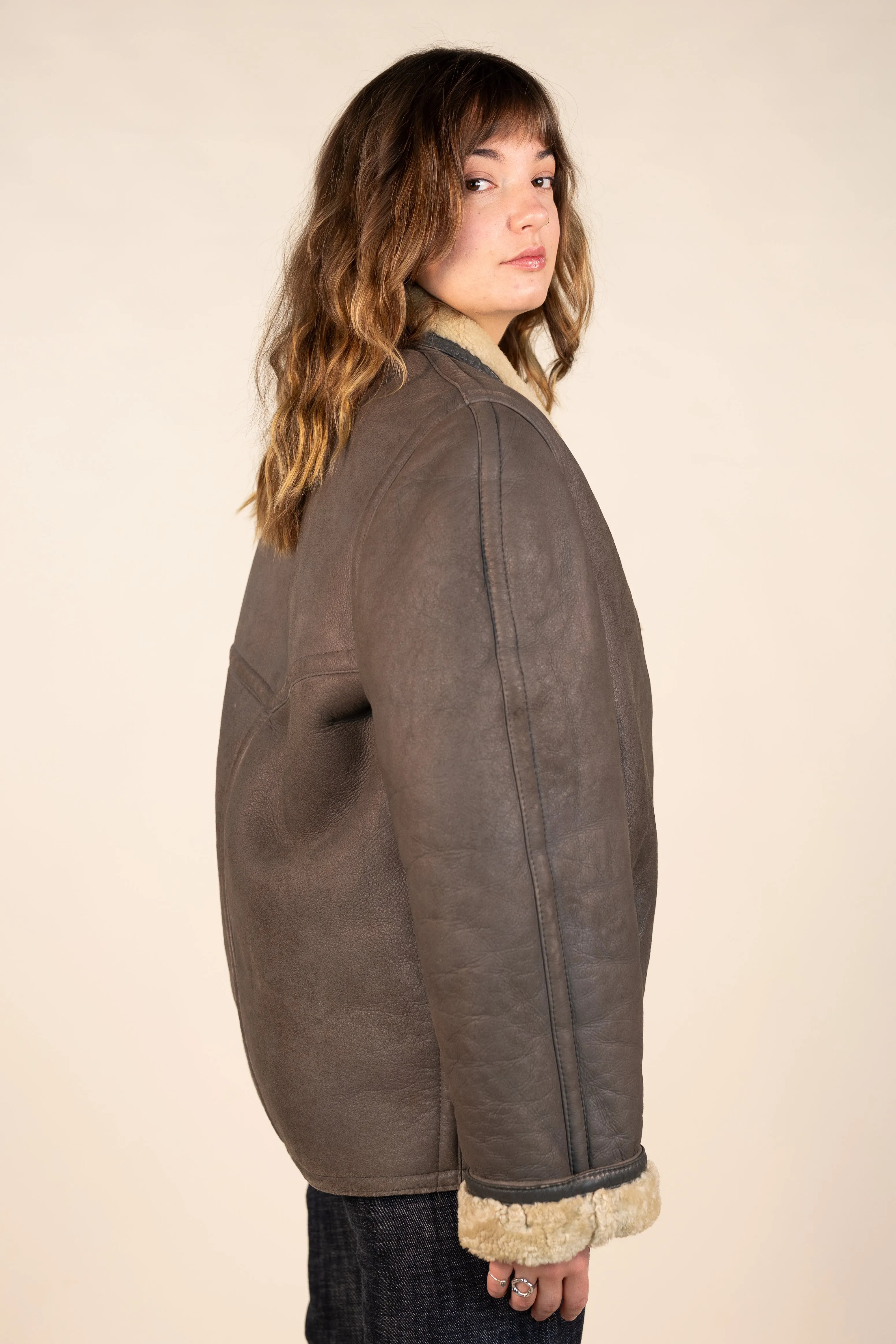 90s Shearling Coat | ThriftTale