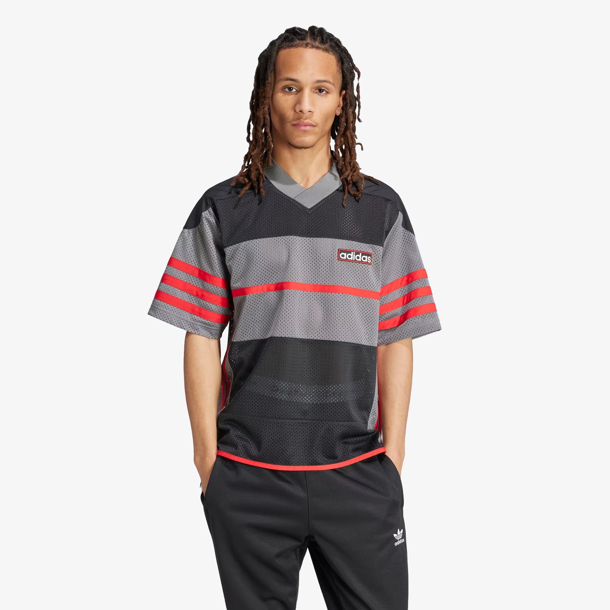 ADICOLOR ADIBREAK MESH JERSEY 'BLACK/GREY'