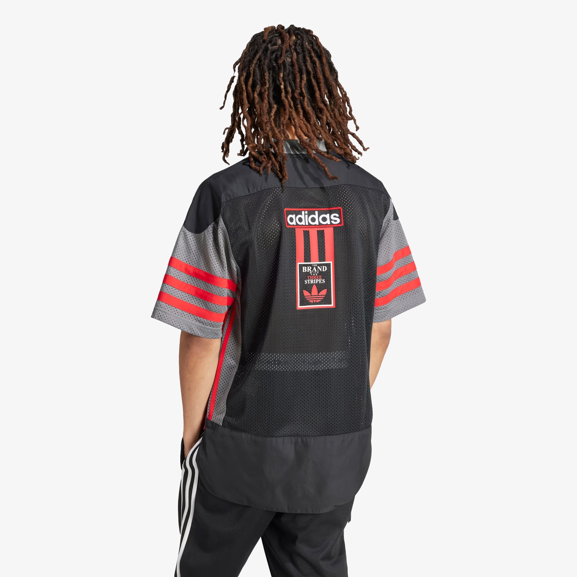 ADICOLOR ADIBREAK MESH JERSEY 'BLACK/GREY'