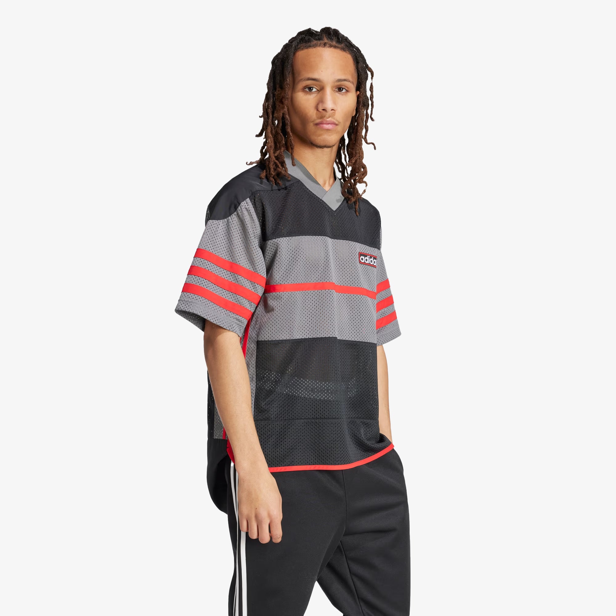 ADICOLOR ADIBREAK MESH JERSEY 'BLACK/GREY'