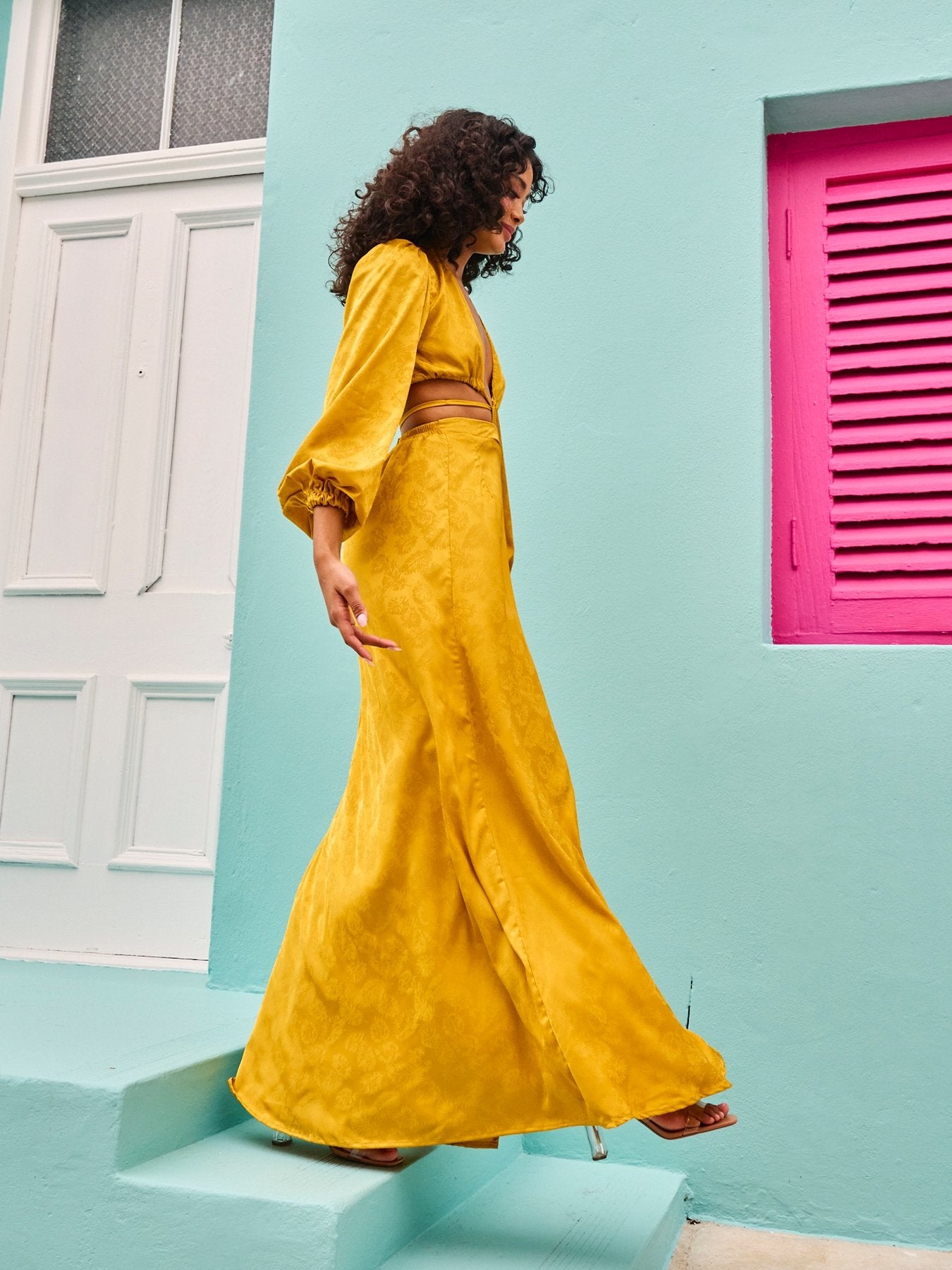 Amal Dress - Zeen Mustard