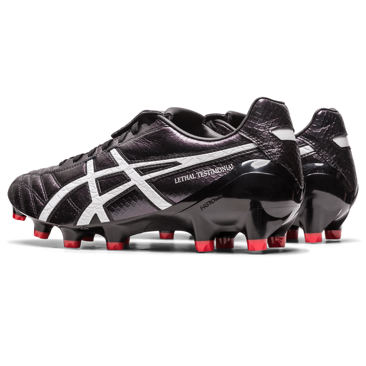 Asics Lethal Testimonial 4 IT FG Senior Football Boot BLK/RED