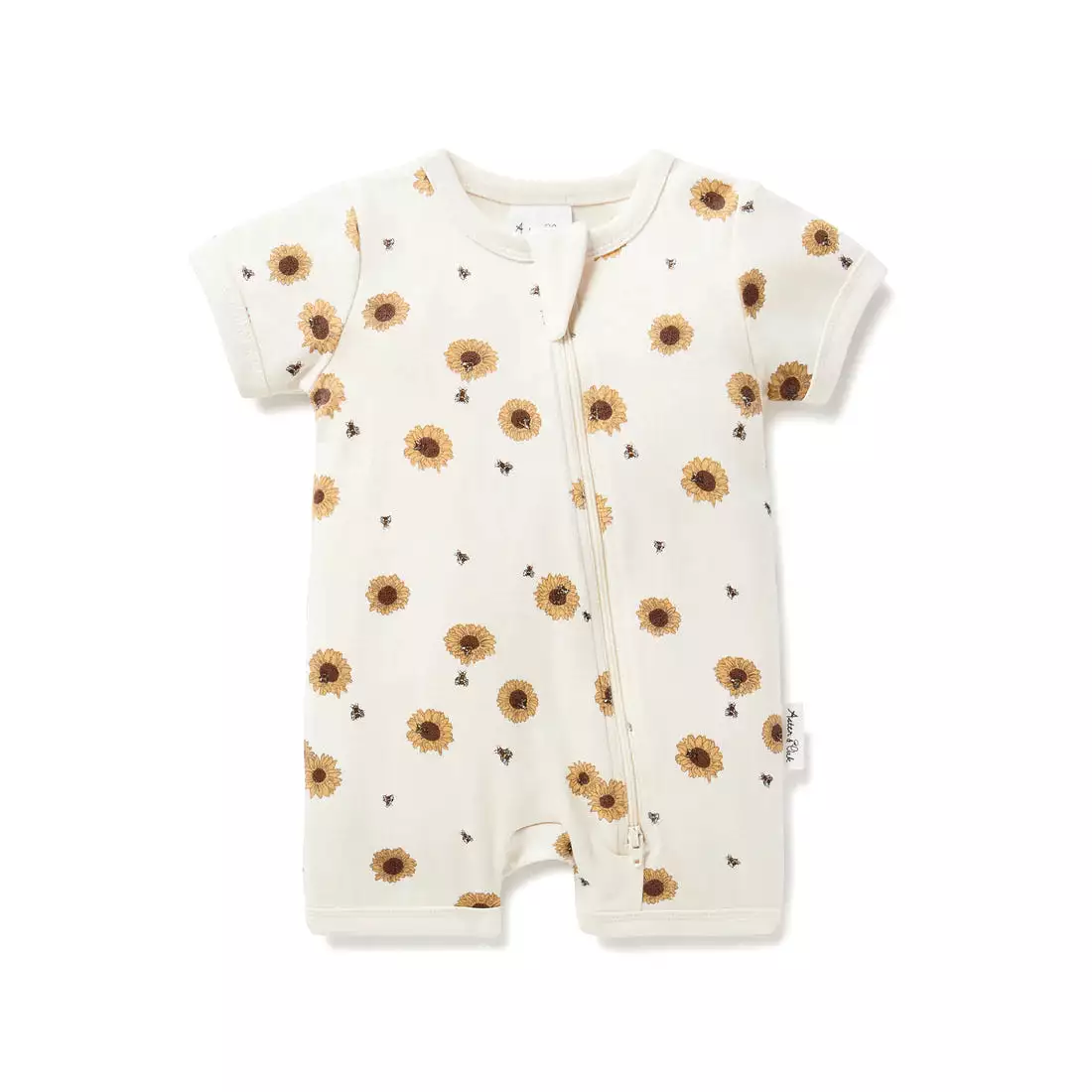 Aster & Oak - Sunflower Zip Romper