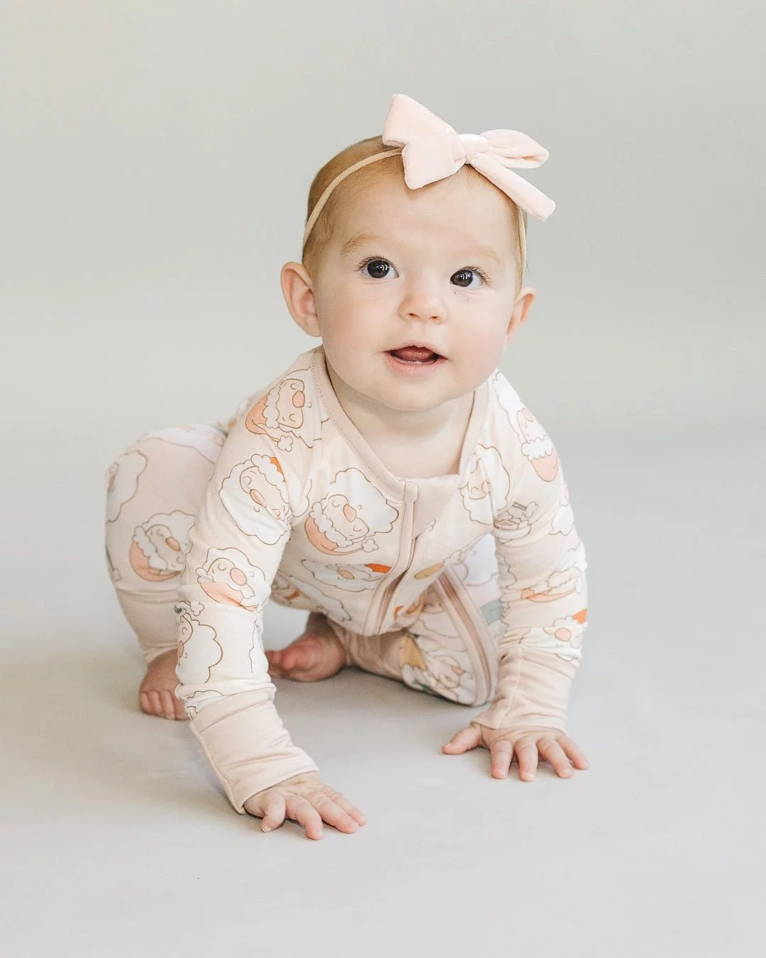 Bamboo Zip Romper | Cute Santa