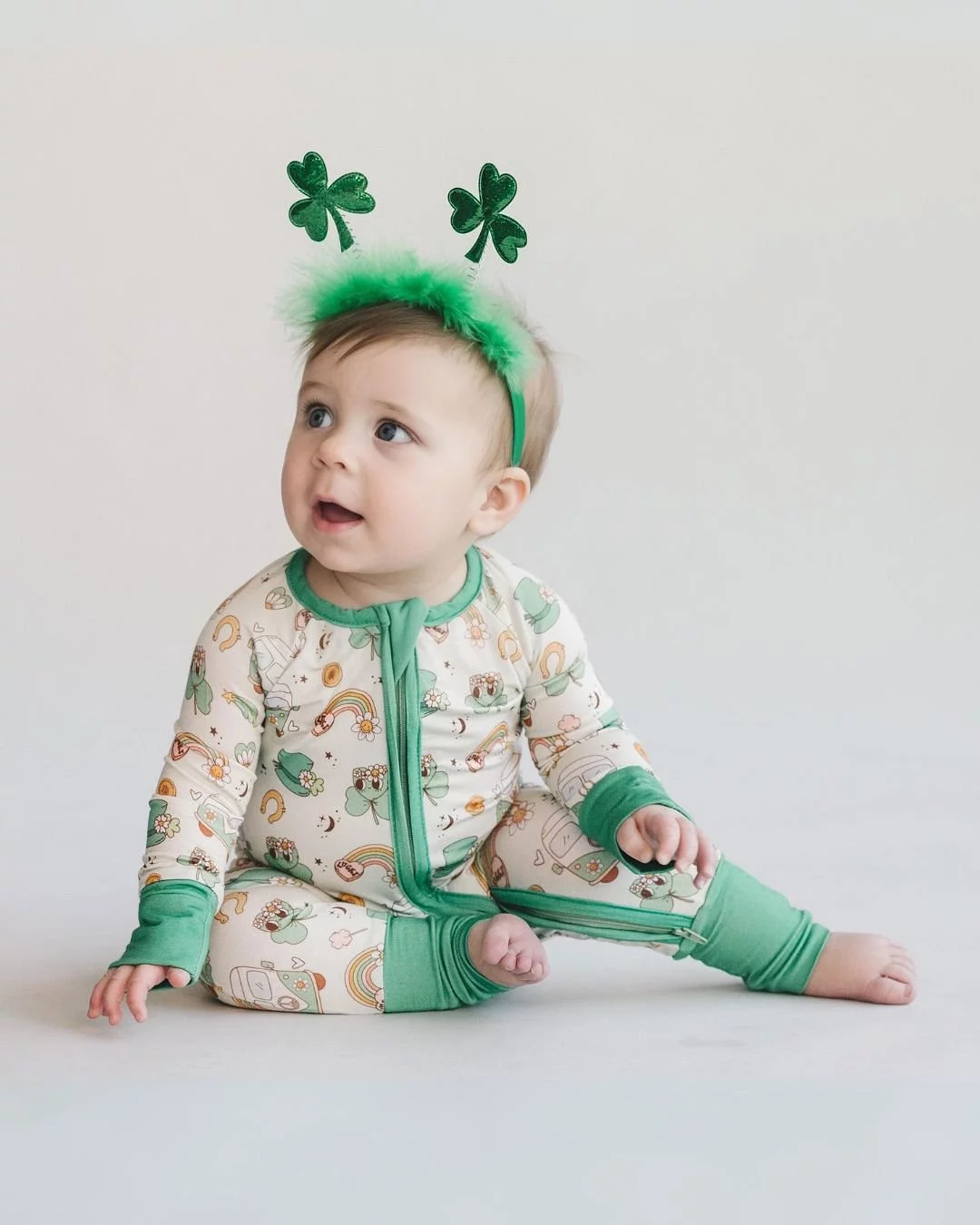 Bamboo Zip Romper | St. Patrick's