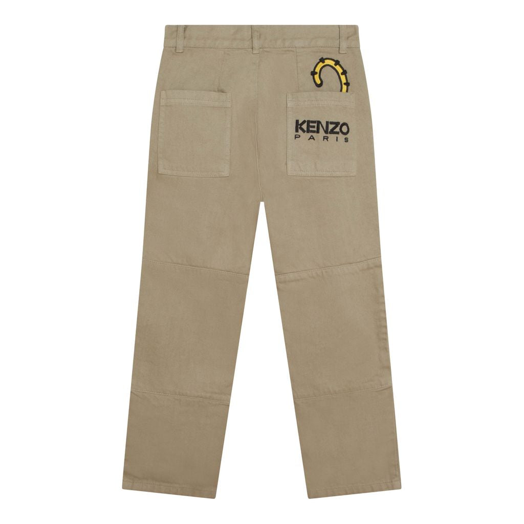 Beige Tiger Trousers