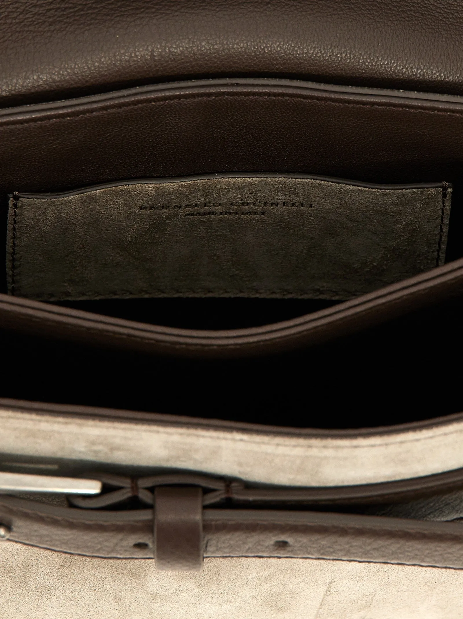 Belt Detail Shoulder Bags Gray