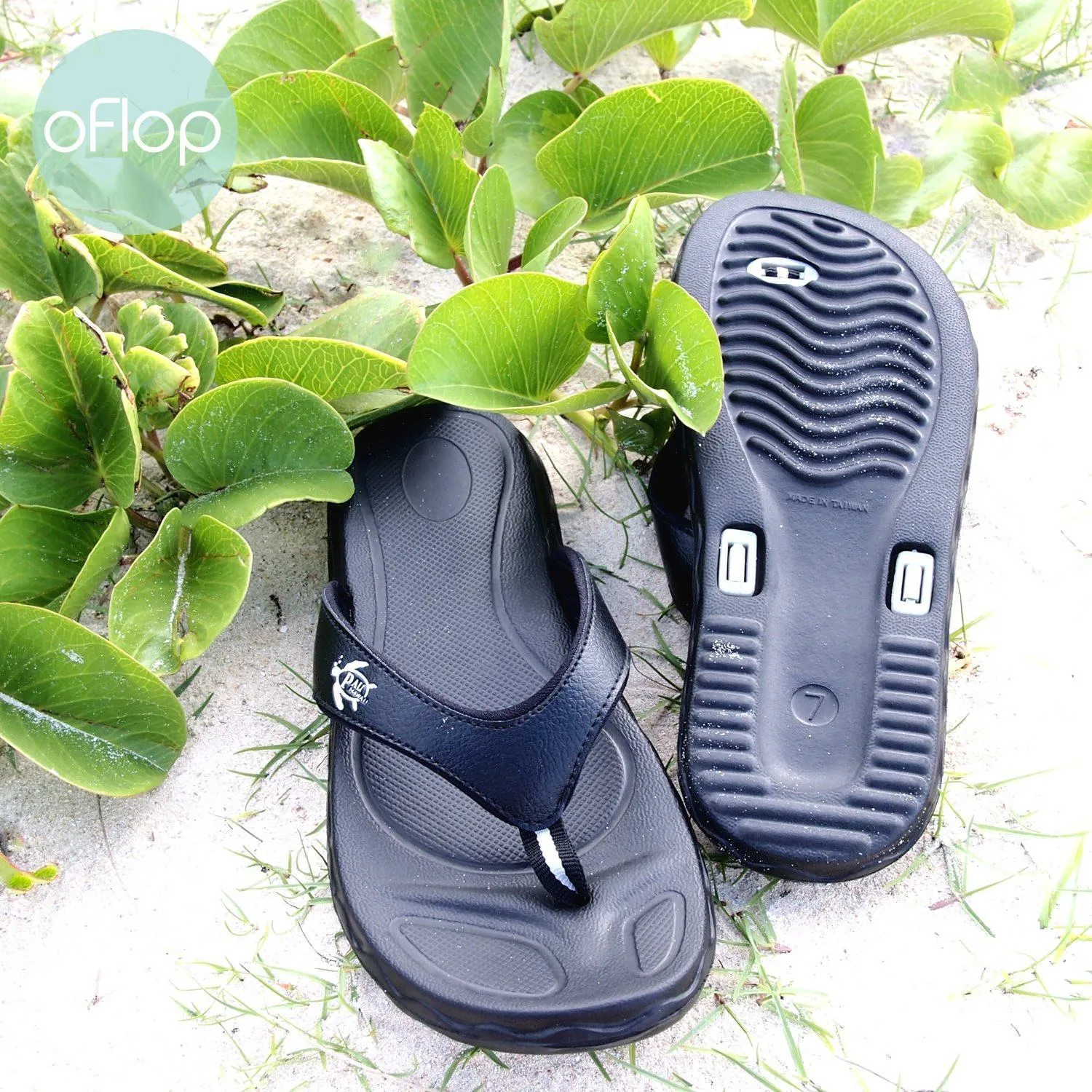 Black Kona  -- Pali Hawaii Flip Flops