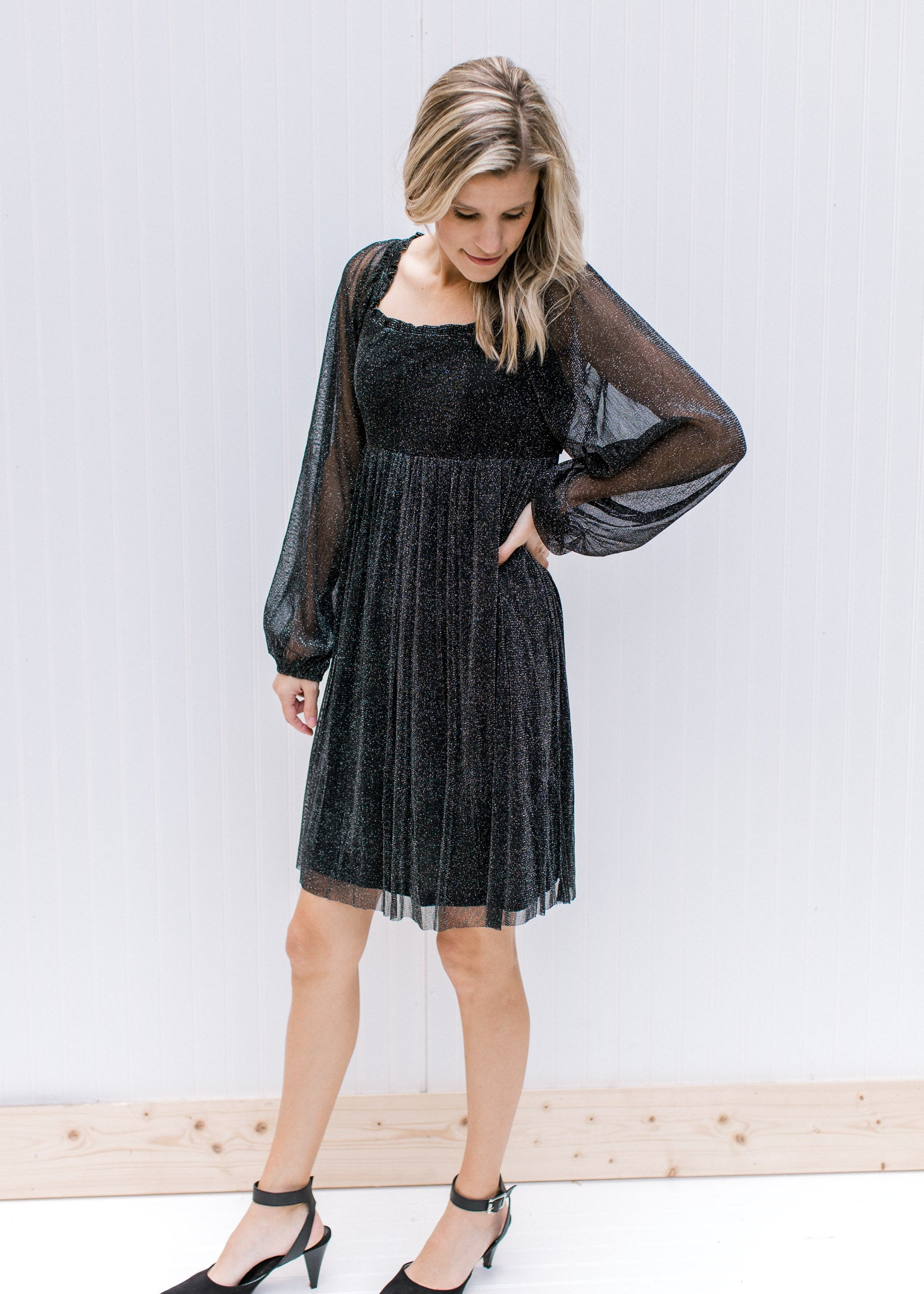 Black Shimmer Dress