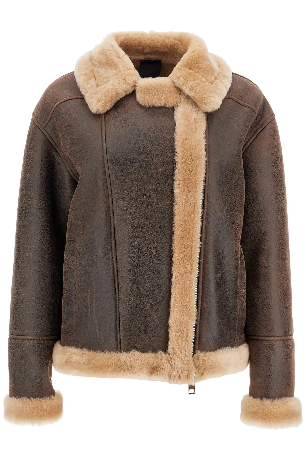 Blancha Shearling Jacket   Brown