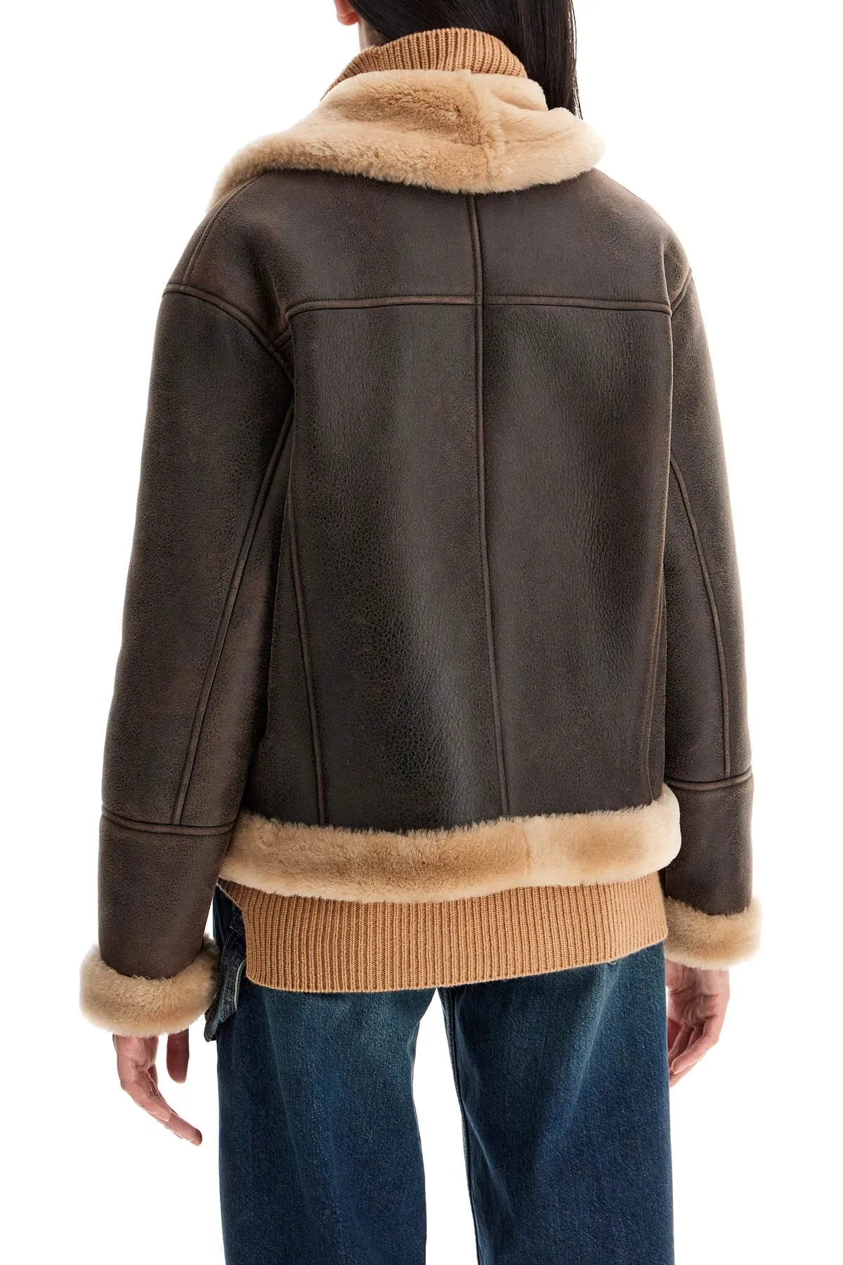 Blancha Shearling Jacket   Brown