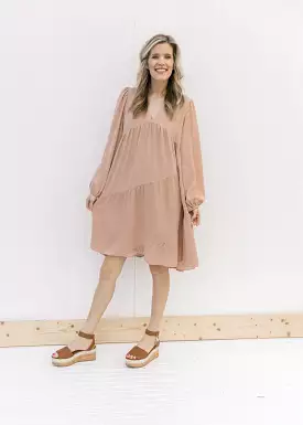 Blushes Cross Hem Dress