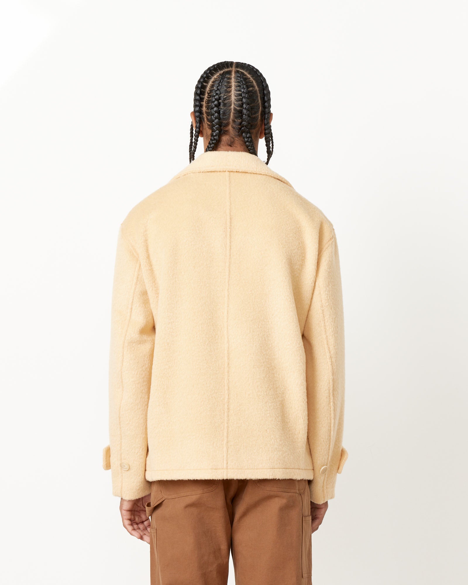 Brushed Mohair Jacquard Zip Blouson