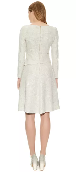 Camelot Dress White Tweed