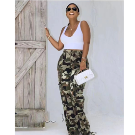 Camouflage Side Pockets Pant