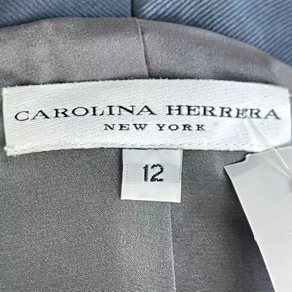 Carolina Herreranavy beaded button jacket and skirt