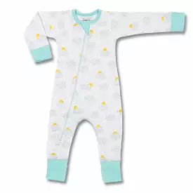 Clouds Zip Romper