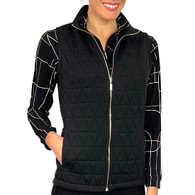 Corsican Vest Quilted Black