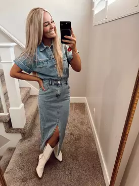 Denim dress