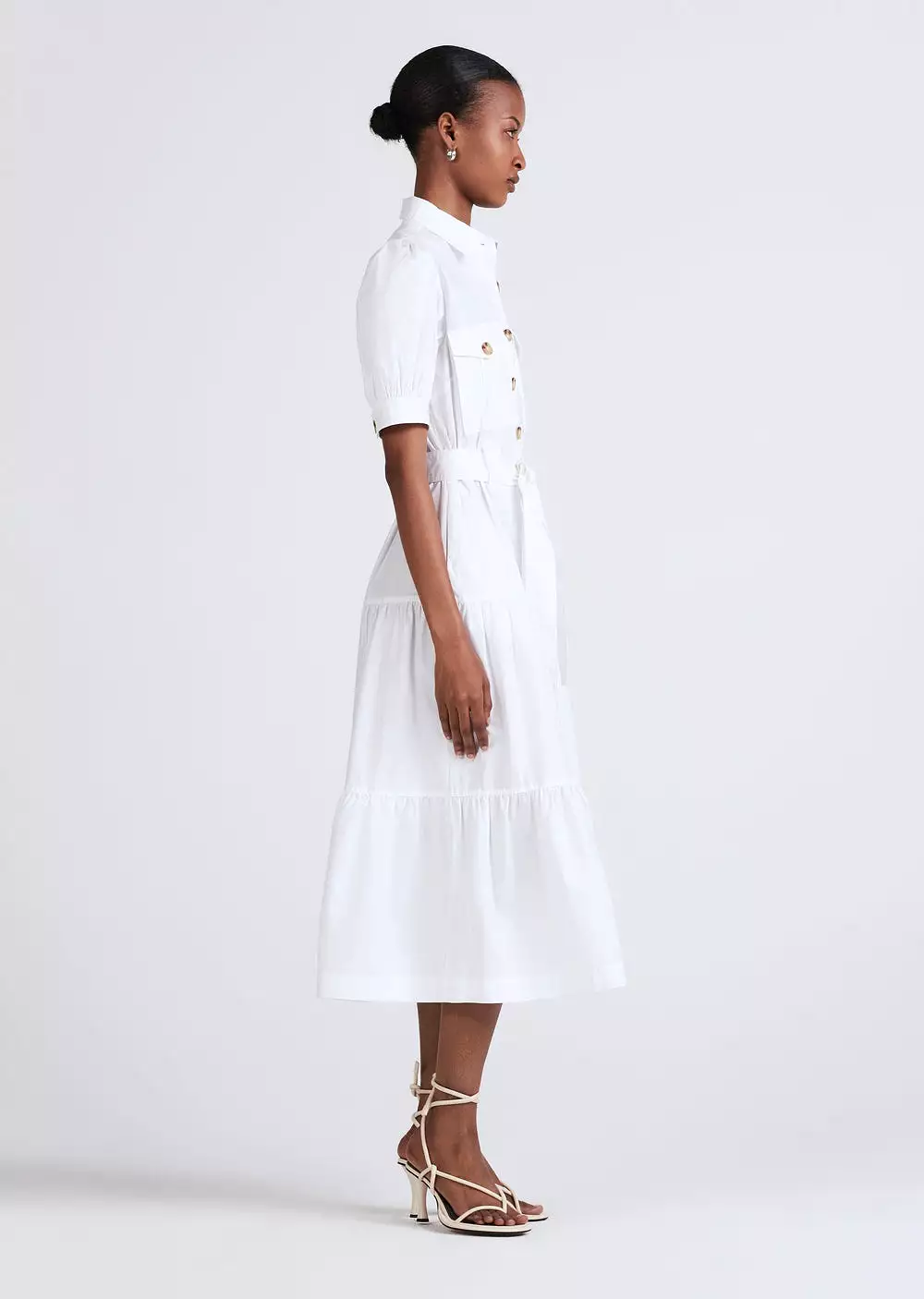 Derek Lam 10 Crosby Buffy Utility Dress White