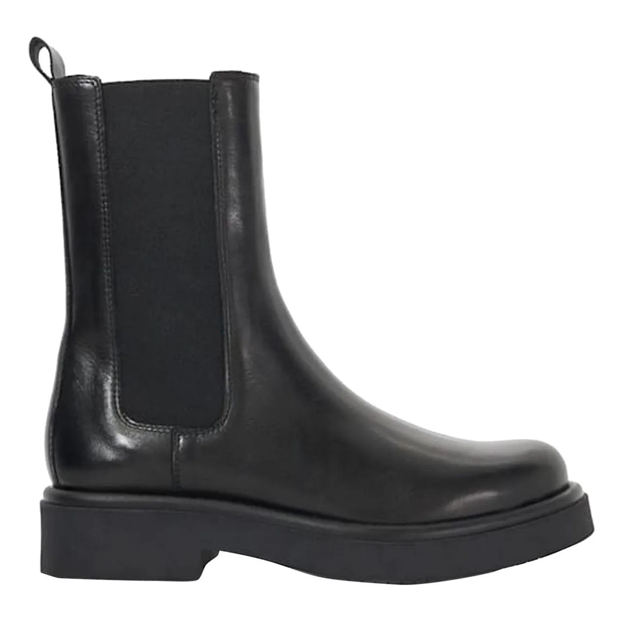 DUNE LONDON Palmo Chunky Leather Chelsea Boots - Black