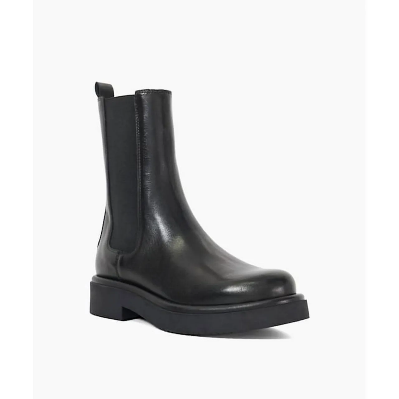 DUNE LONDON Palmo Chunky Leather Chelsea Boots - Black