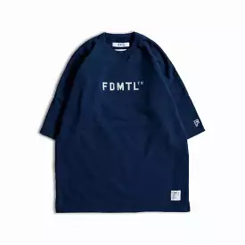 EMBROIDERY LOGO SWEAT TEE 'BLUE'