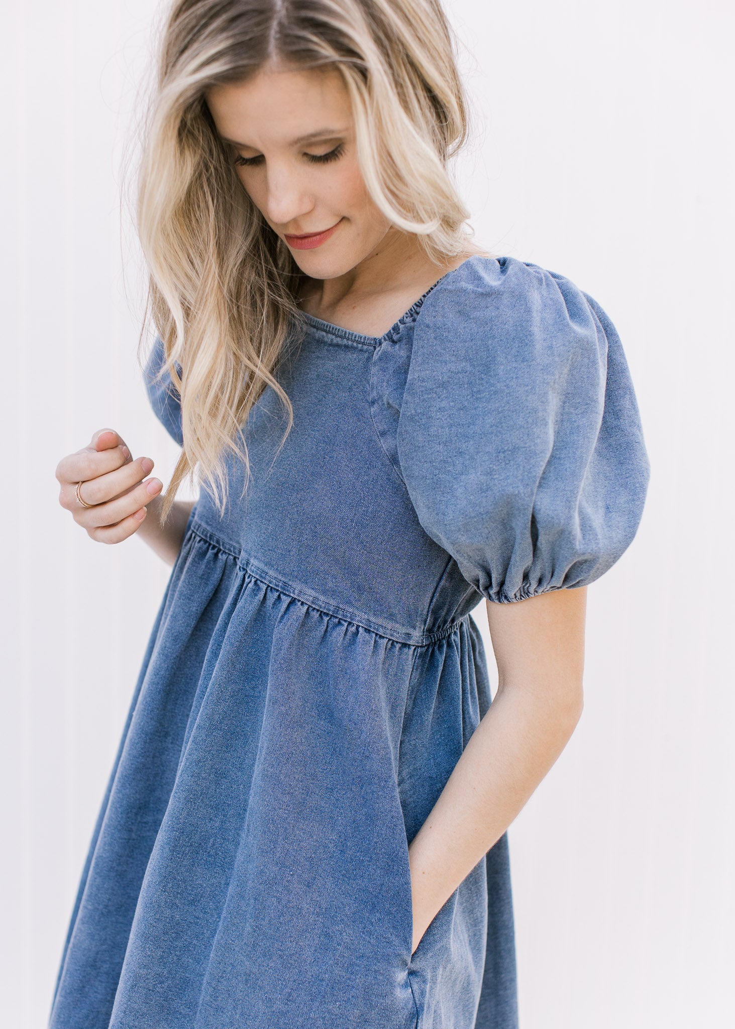 Faded Denim Cutie Pie Dress