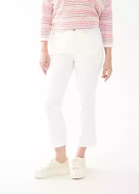 FDJ White Olivia Boot Crop Pants - 2441511