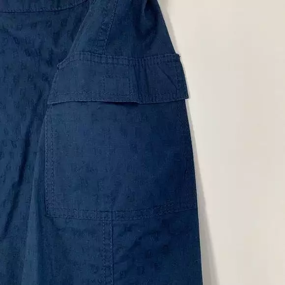 Fendi Blue Logo Skirt