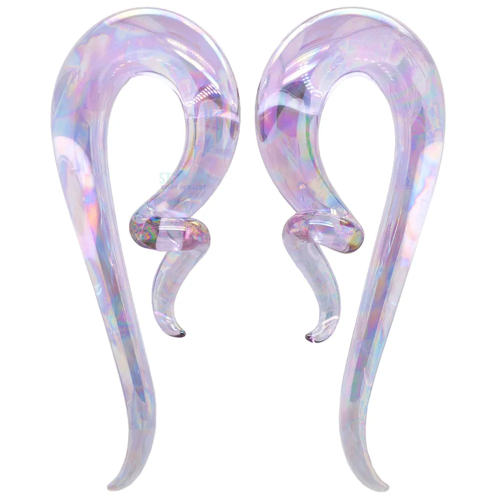 Glass Coiled Snakes - Oil Slick Purple Rain