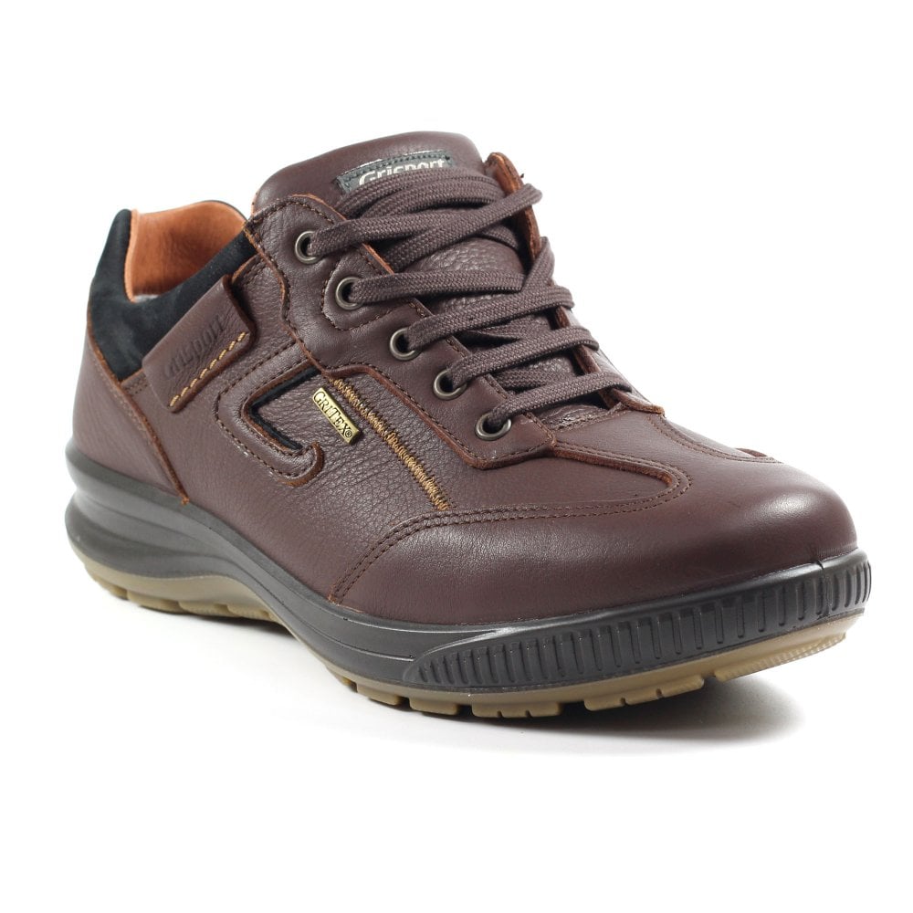 Grisport Arran Brown Shoes Leather Walking Shoe Water Resistant Comfort