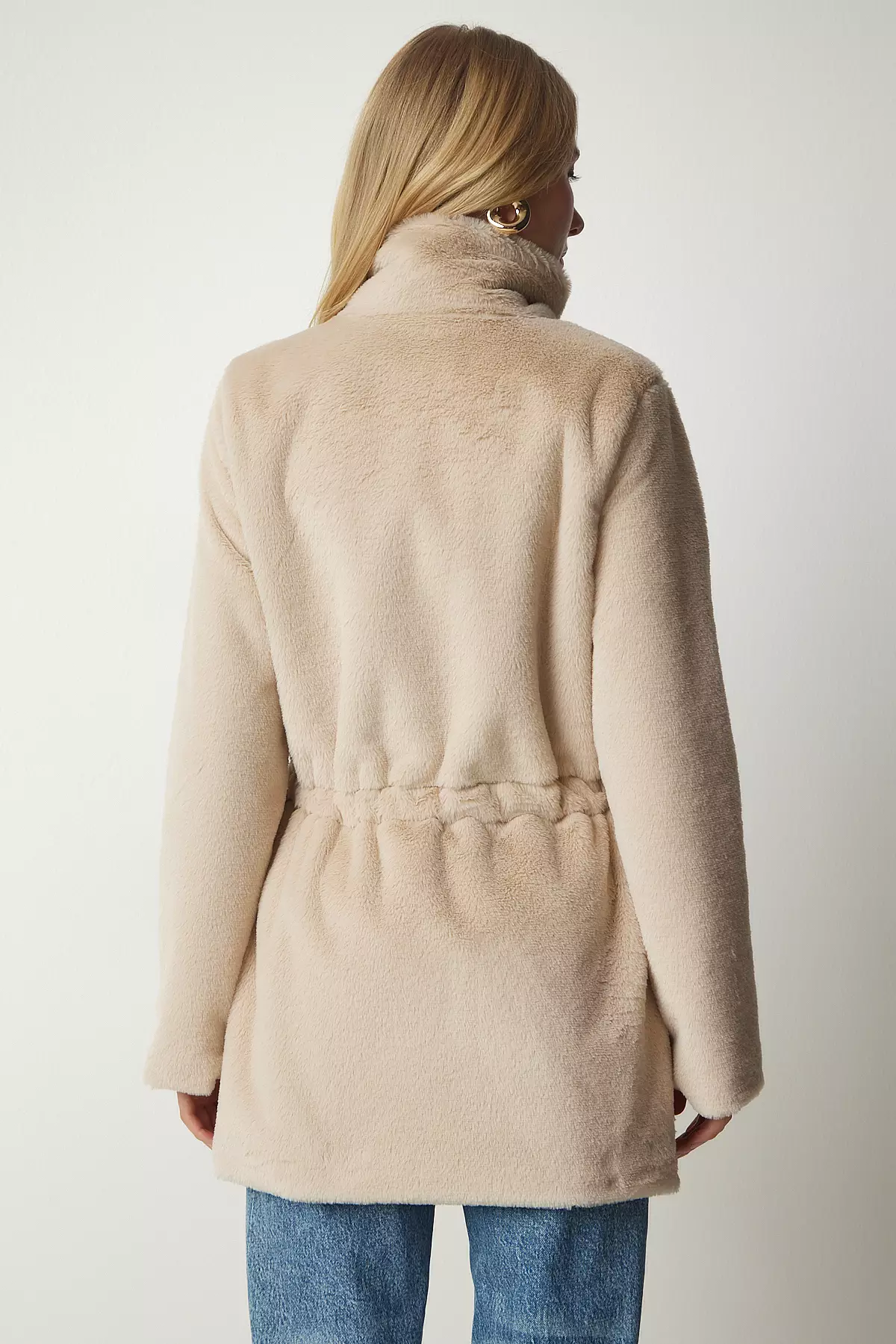 Happiness Istanbul Shearling Plush Coat