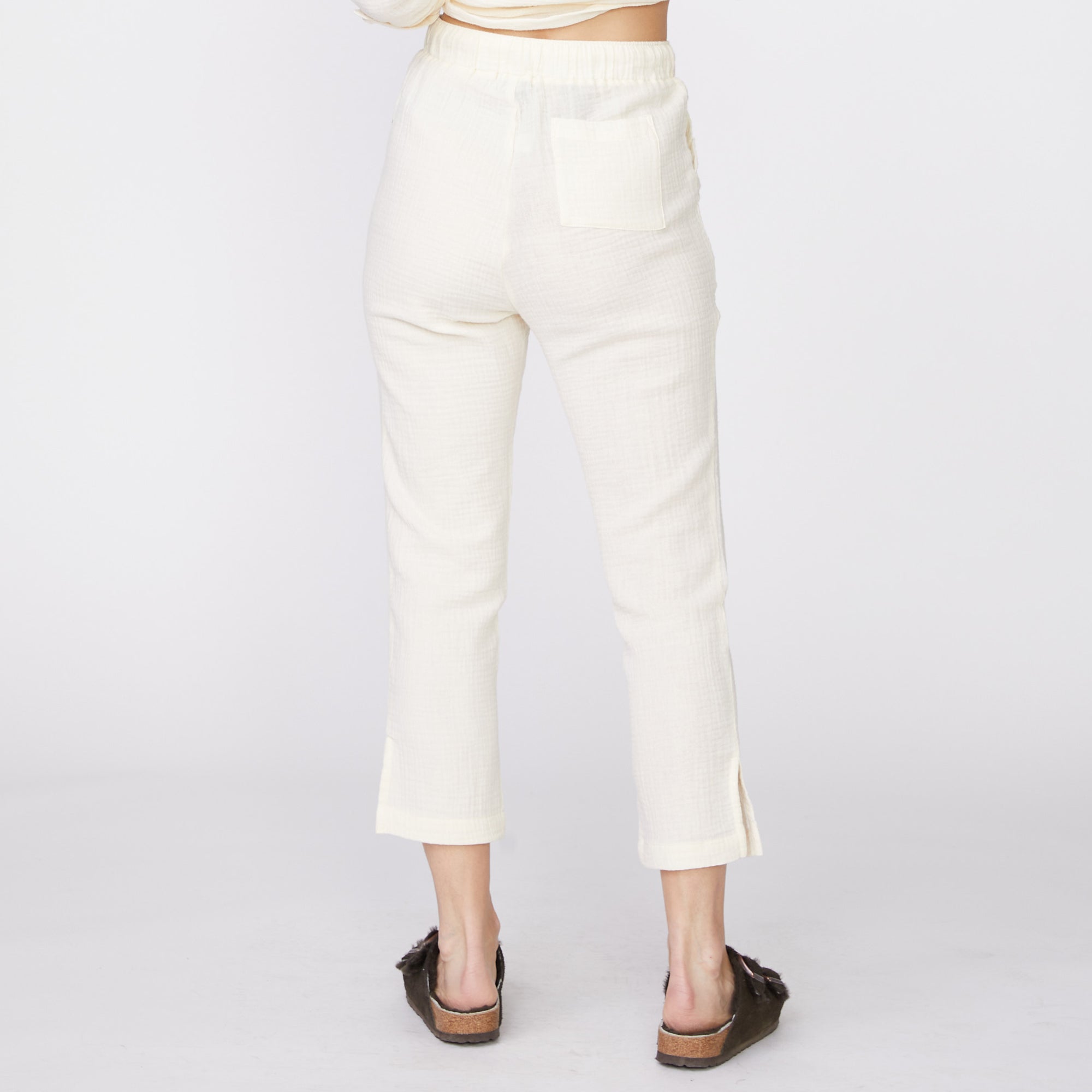 High Waisted Gauze Pants