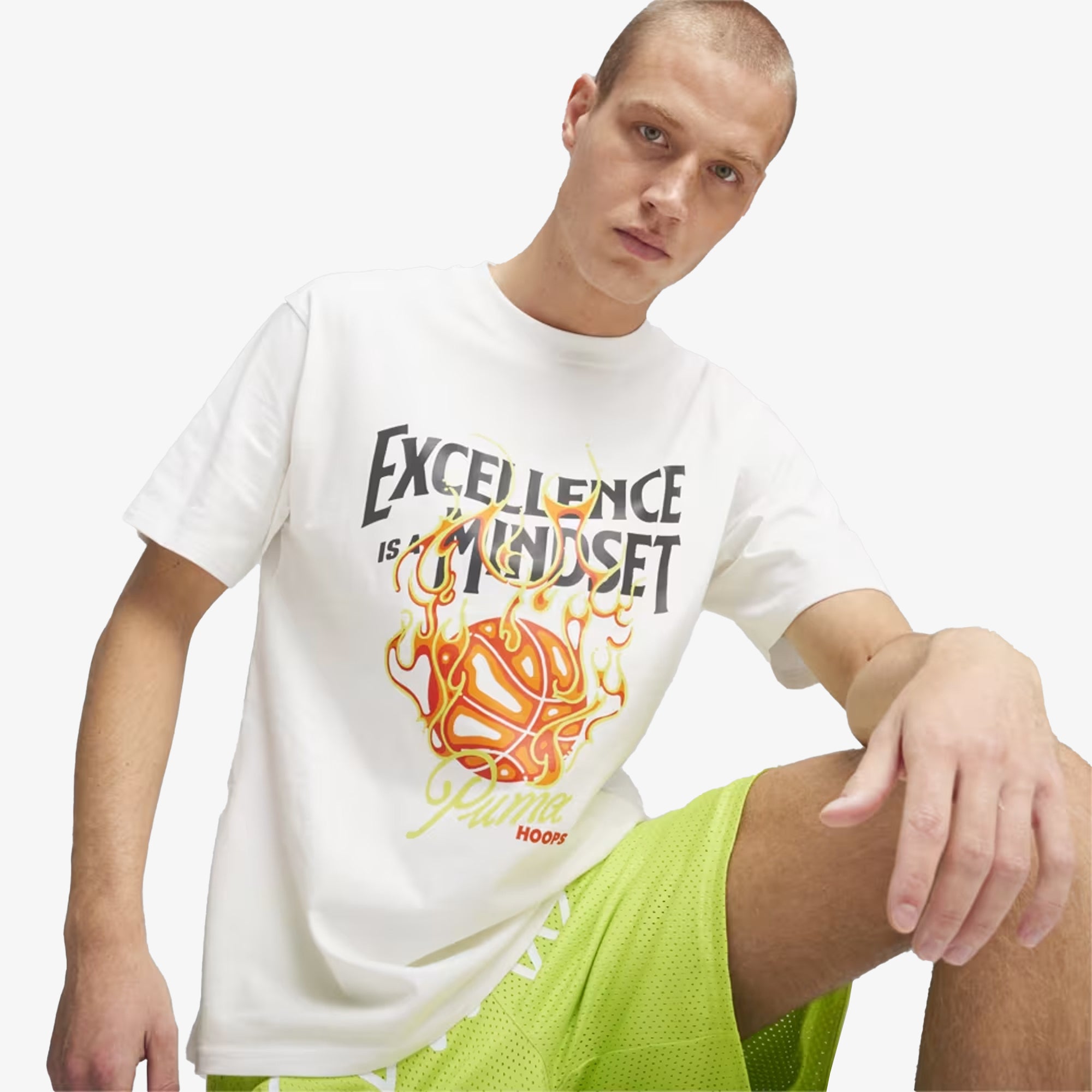 HOOPS EXCELLENCE BASKETBALL TEE 'WHITE'