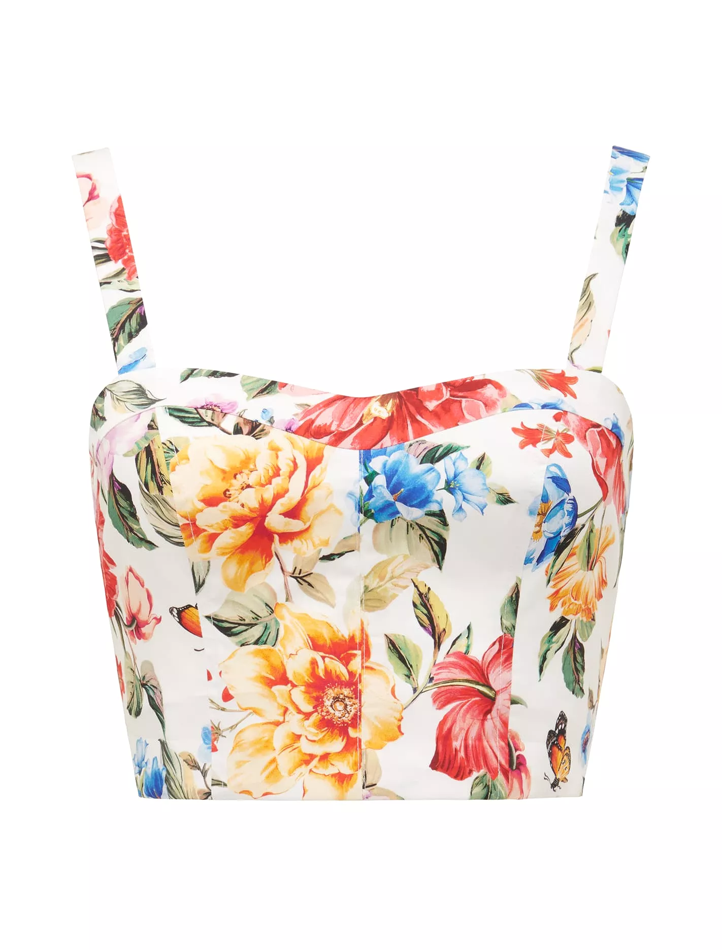 Jenn Cotton Bustier Crop Top