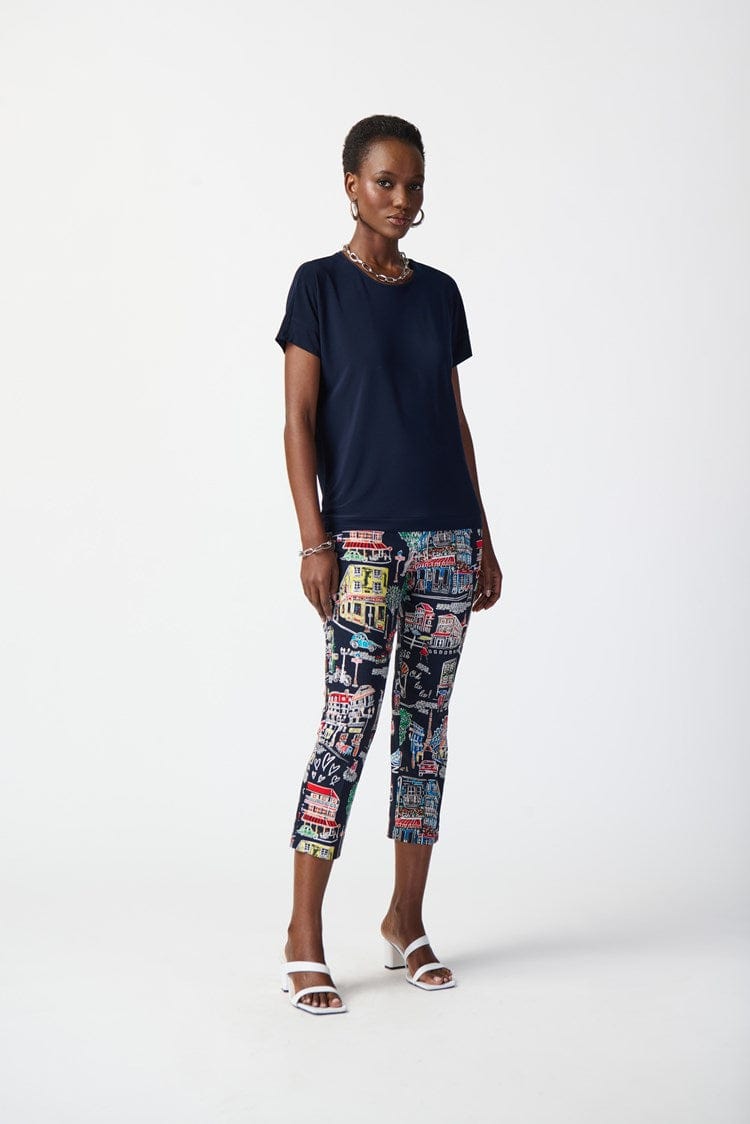 Joseph Ribkoff Scenery Print Millennium Pull-On Pants - 241268 (T)