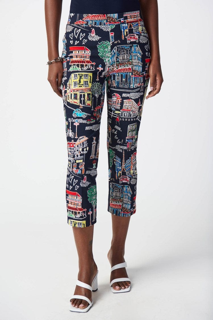 Joseph Ribkoff Scenery Print Millennium Pull-On Pants - 241268 (T)