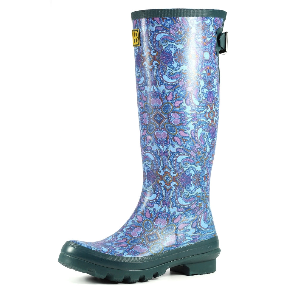 Ladies Laurence Llewelyn-Bowen Wellington Welly Paisley Multi Coloured 3 to 8 SALE