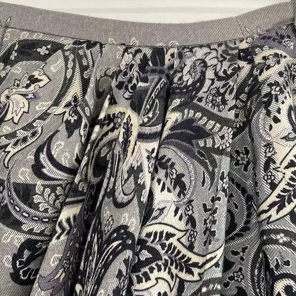 Lafayette 148NWT Gray Print Skirt