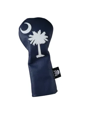 Limited Edition!! The SC Flag Palmetto Navy Blue Fairway Wood Headcover.