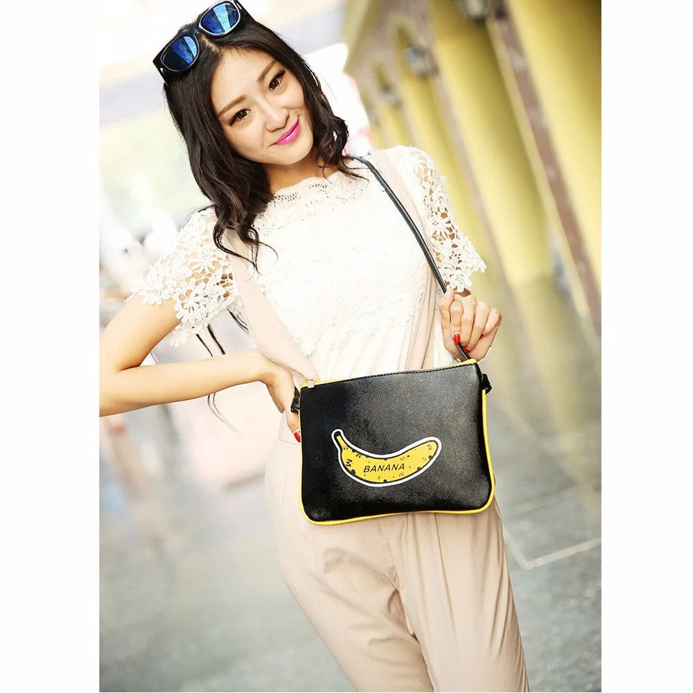 Lovely Women Banana Printing Handbag Shoulder Bags Ladies Girl Messenger Bag Satchel Tote Bolsa Feminina