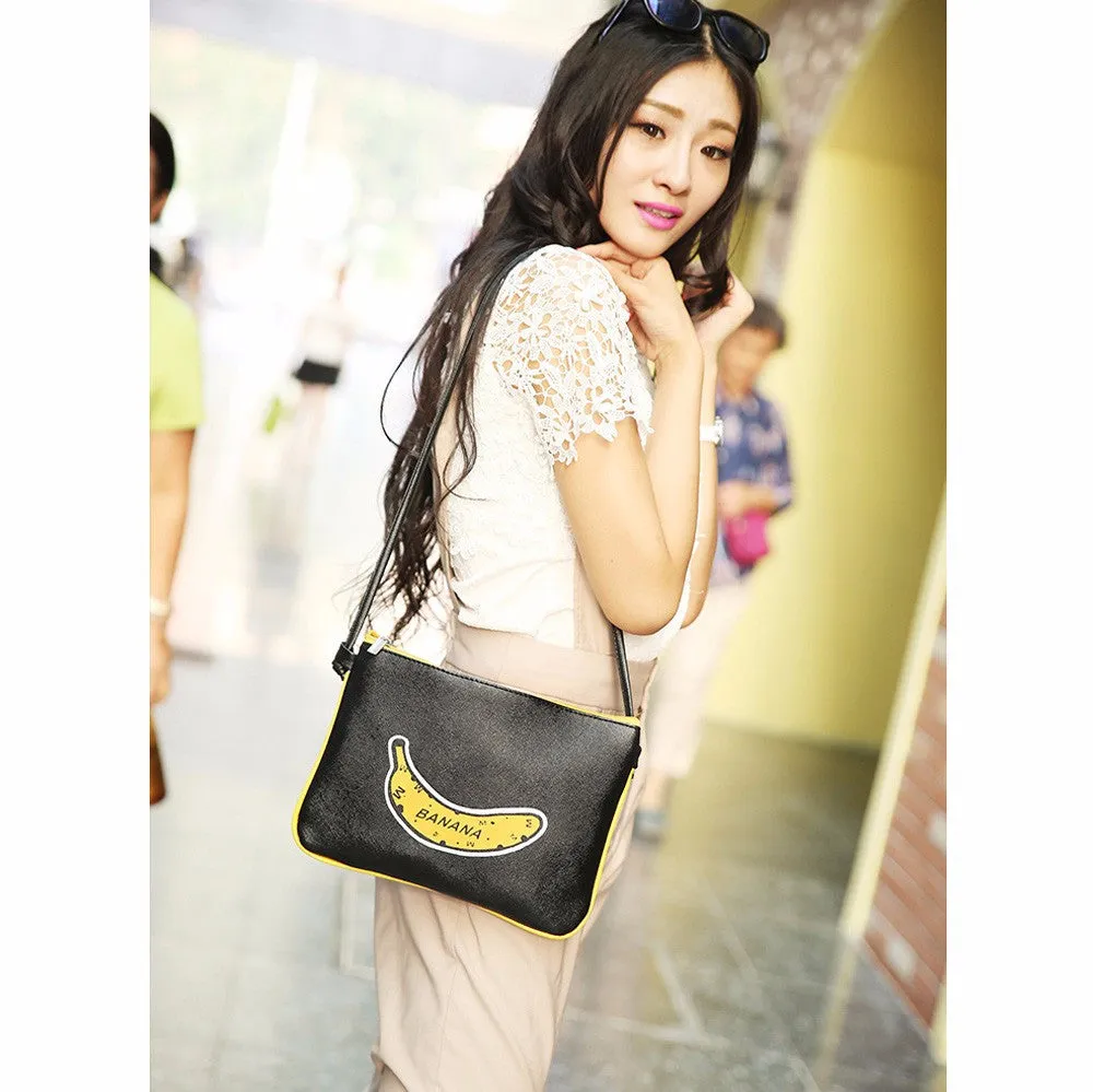 Lovely Women Banana Printing Handbag Shoulder Bags Ladies Girl Messenger Bag Satchel Tote Bolsa Feminina