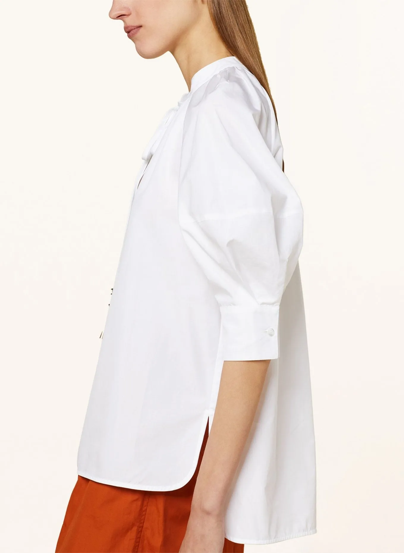 MaxMara  |Cropped Plain Cotton Office Style Elegant Style