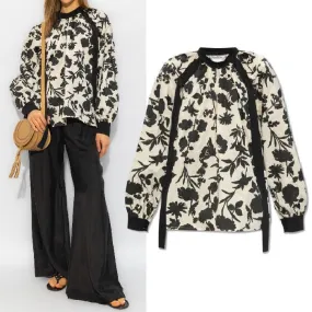 MaxMara  |Floral satin shirt