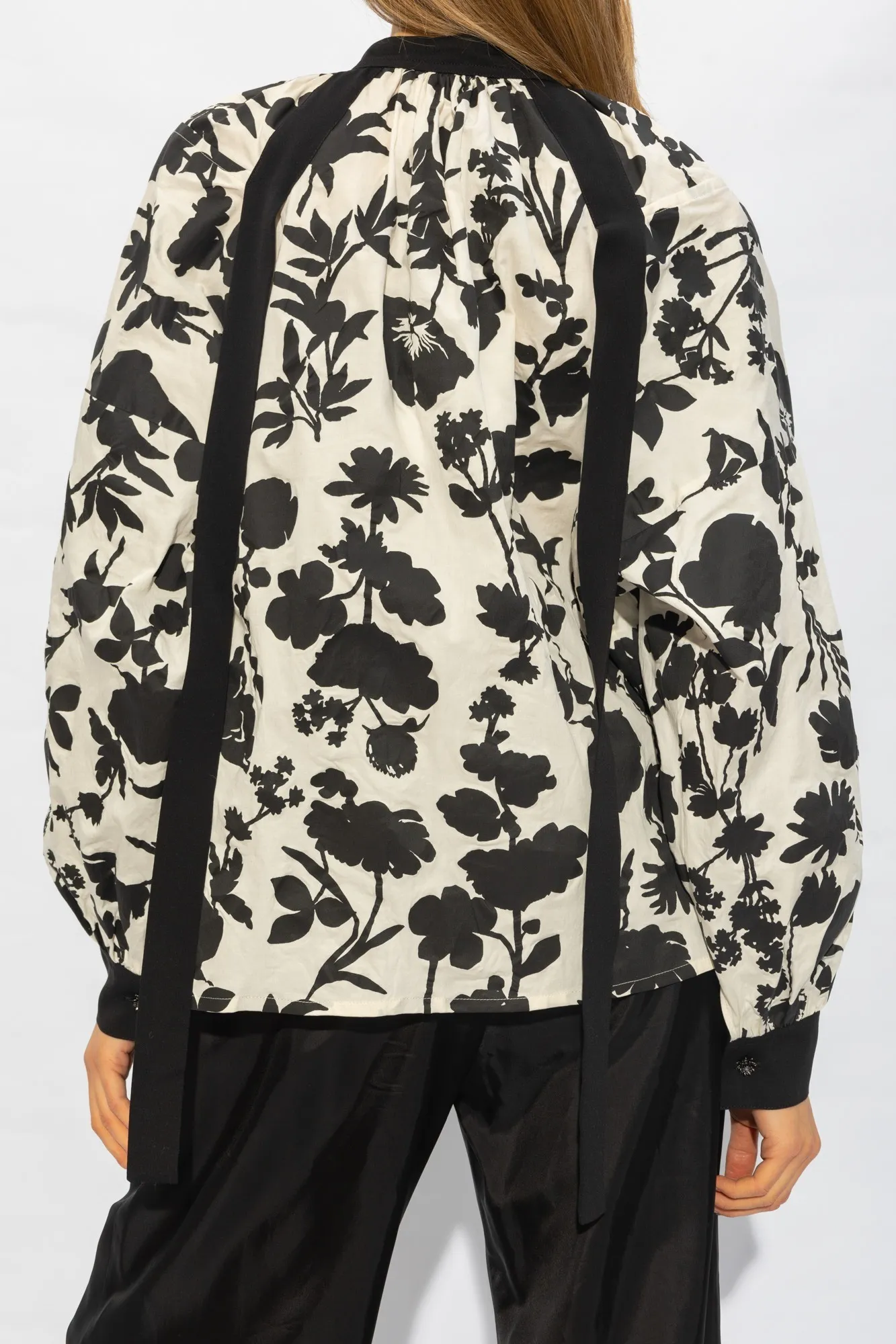 MaxMara  |Floral satin shirt