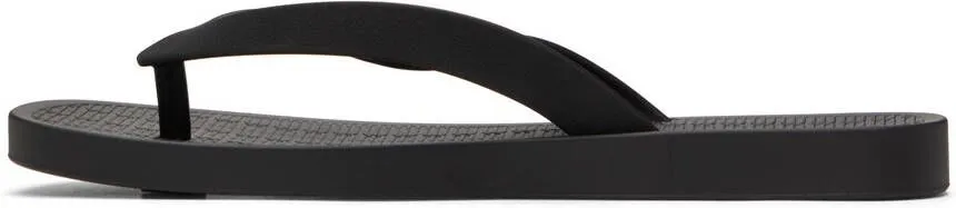 Melissa Black Sun Long Beach Flip Flops