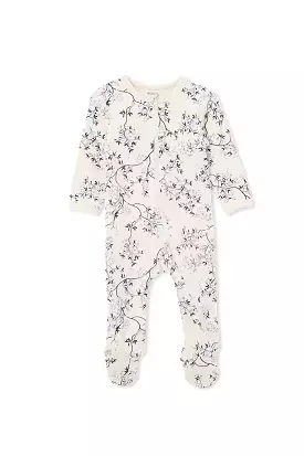 Milky Ivy Rib Zip Romper