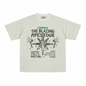 MJ & THE BUDS 'BAND TEE' 'SMOKE GREEN'