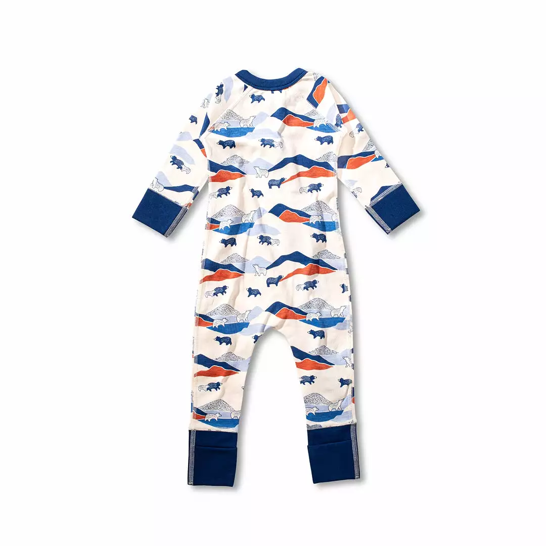 Mountain Bear Zip Romper